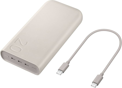 Image de Batterie externe Samsung Galaxy officielle 20 000 mAh, charge ultra-rapide 45 W (avec câble de données USB-C vers USB-C)
